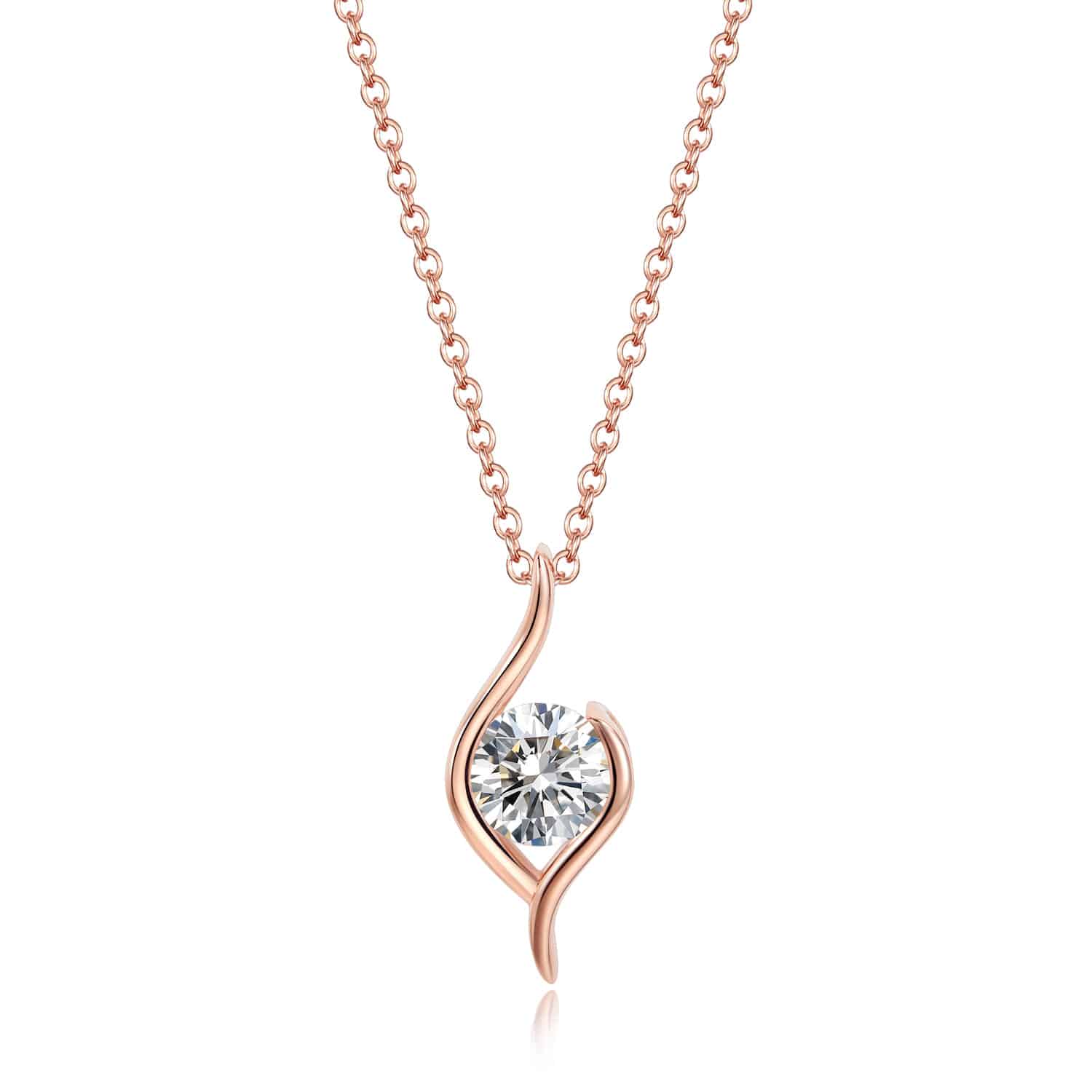 תליון דגם דיאנה 1.00 קראט אבן מואנייס ice diamonds